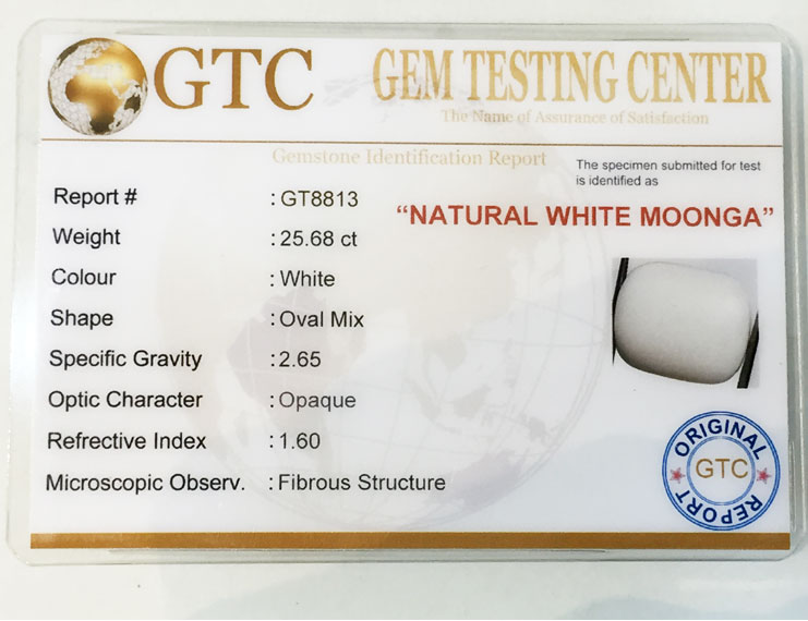 28.50 ratti/25.68 ct Natural Certified  White Coral/सफ़ेद मूंगा